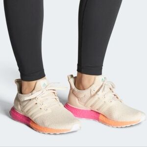 adidas Women's Cream and Pink Running Shoes